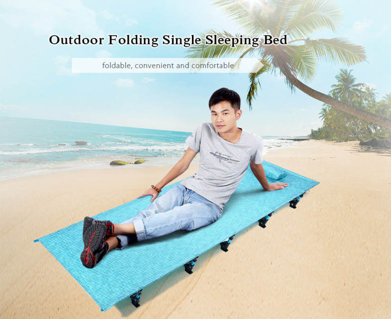 Outdoor Camping Mat Portable Folding Aluminum Alloy Tent Sleeping Bed