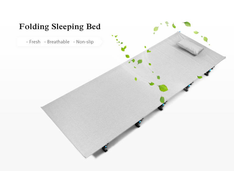 Outdoor Camping Mat Portable Folding Aluminum Alloy Tent Sleeping Bed