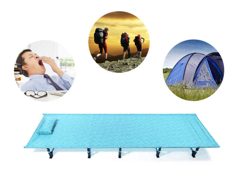 Outdoor Camping Mat Portable Folding Aluminum Alloy Tent Sleeping Bed