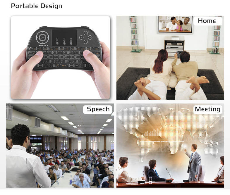TZ P9 Wireless Mini Keyboard Mouse Touchpad Combo