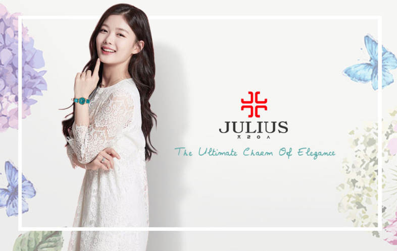 JULIUS JA - 983L Women Quartz Watch Luminous Pointer Genuine Leather Band Wristwatch