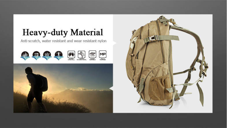Free Knight Outdoor Military Bag Rucksack Backpack for Camping Trekking Hiking