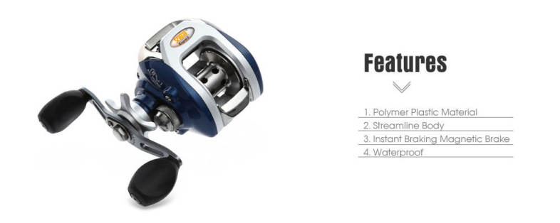 Exbert AF105 8   1 Bearings High Speed Bait Casting Water Drop Wheel