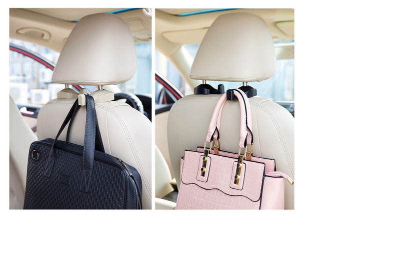 2pcs Car Fastener Clip Portable Seat Hook Bag Hanger Holder Organizer