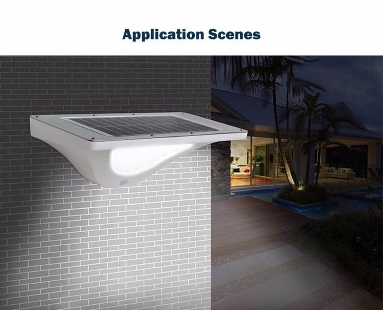 16 LEDs Solar Powered Motion Sensor Light Wall Lamp