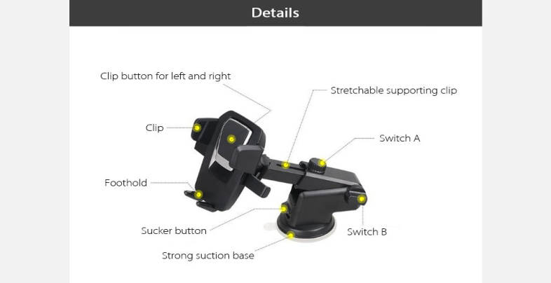Kelima Car Multifunctional Navigator Phone Stand