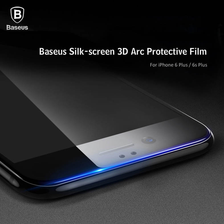 Baseus 3D Silk-screen Printed Full Edge Coverage Tempered Glass Protective Film for iPhone 6 Plus / 6s Plus 5.5 inch 0.3mm