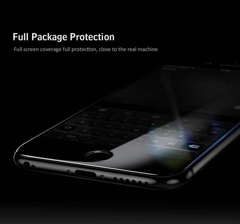 Baseus 3D Silk-screen Printed Full Edge Coverage Tempered Glass Protective Film for iPhone 6 Plus / 6s Plus 5.5 inch 0.3mm