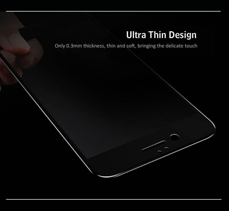 Baseus 3D Silk-screen Printed Full Edge Coverage Tempered Glass Protective Film for iPhone 6 Plus / 6s Plus 5.5 inch 0.3mm