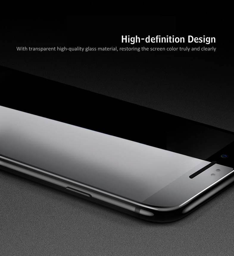 Baseus 3D Silk-screen Printed Full Edge Coverage Tempered Glass Protective Film for iPhone 6 Plus / 6s Plus 5.5 inch 0.3mm
