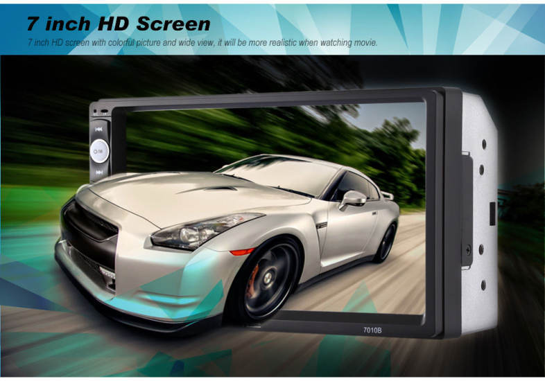 Rectangle 7010B 7 inch Bluetooth FM Radio Car MP5 Player with Remote Controller