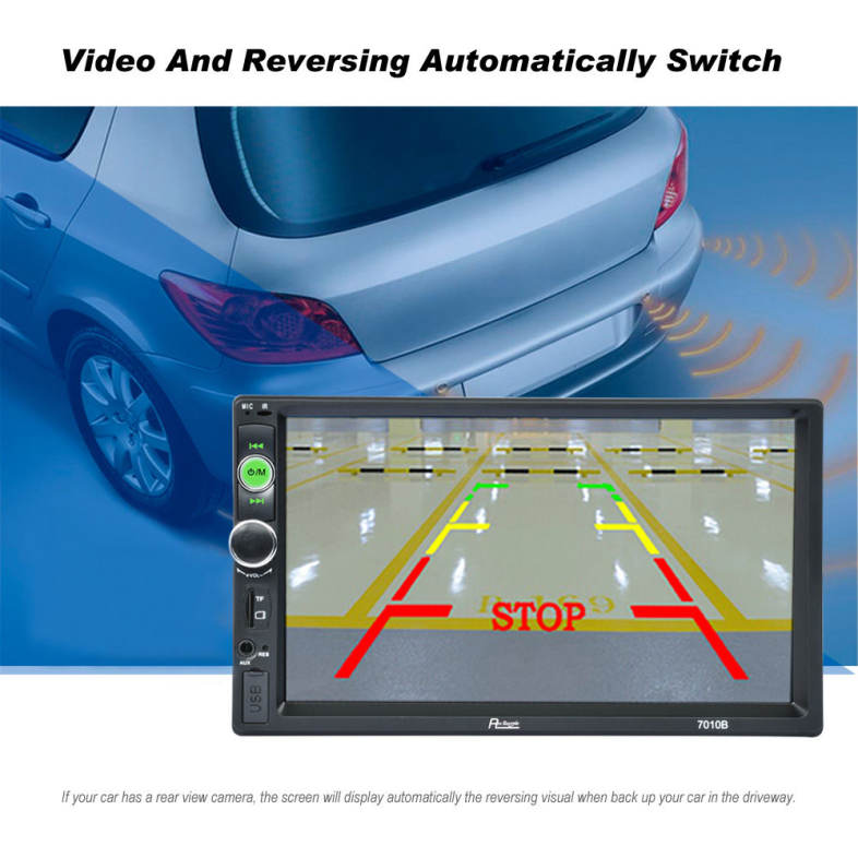 Rectangle 7010B 7 inch Bluetooth FM Radio Car MP5 Player with Remote Controller