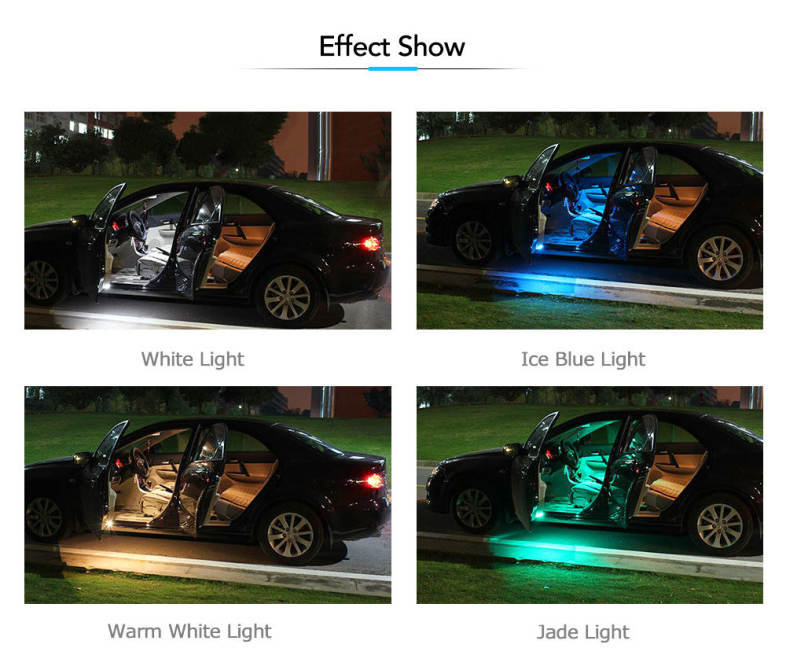 SCOE T10 8B 8SMD Car LED Light Energy-saving Reading Lamp