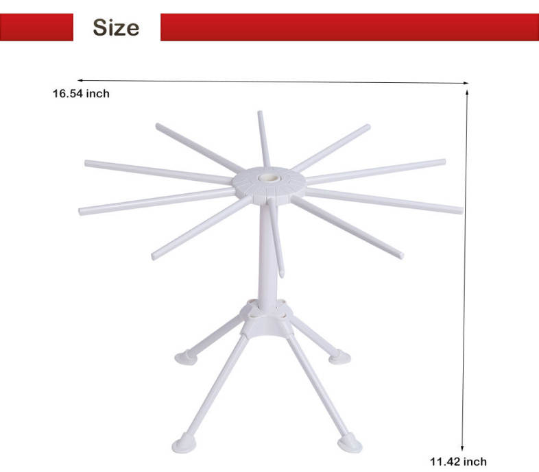 Keouke Collapsible Noodles Drying Rack Spaghetti Hanging Holder Kitchen Accessories