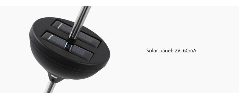 2PCS LED Solar Powered Colorful Optical Fiber Courtyard Lamp