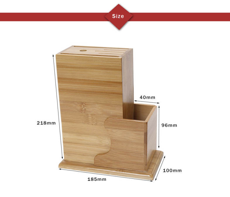 CYYC Multi-purpose Bamboo Tool Holder Knife Rack Kitchenware