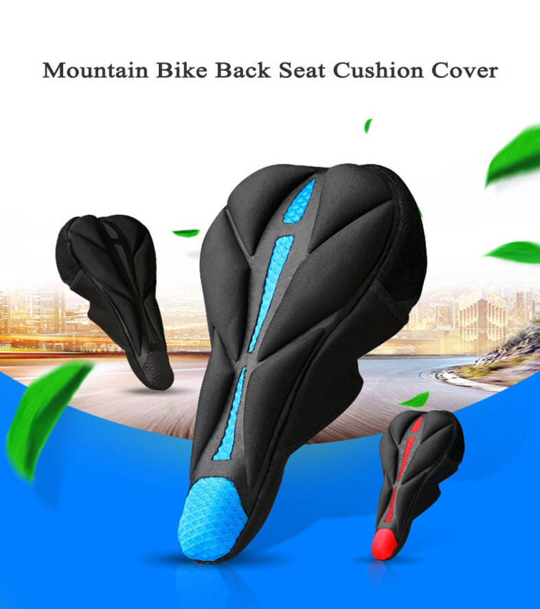 CoolChange Mountain Bike Back Seat Cushion Cover Sponge Bicycle Equipment