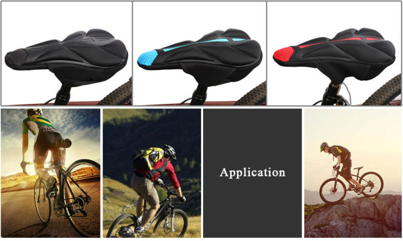 CoolChange Mountain Bike Back Seat Cushion Cover Sponge Bicycle Equipment