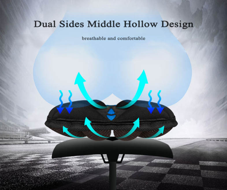 CoolChange Mountain Bike Back Seat Cushion Cover Sponge Bicycle Equipment