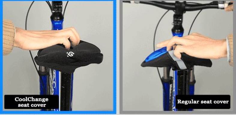 CoolChange Mountain Bike Back Seat Cushion Cover Sponge Bicycle Equipment