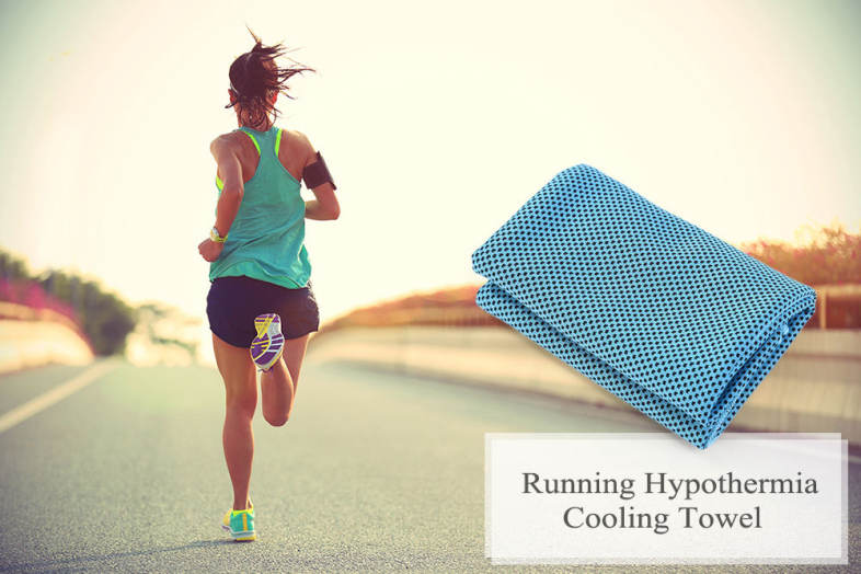 AONIJIE Outdoor Sport Sweat Absorption Hypothermia Cooling Towel