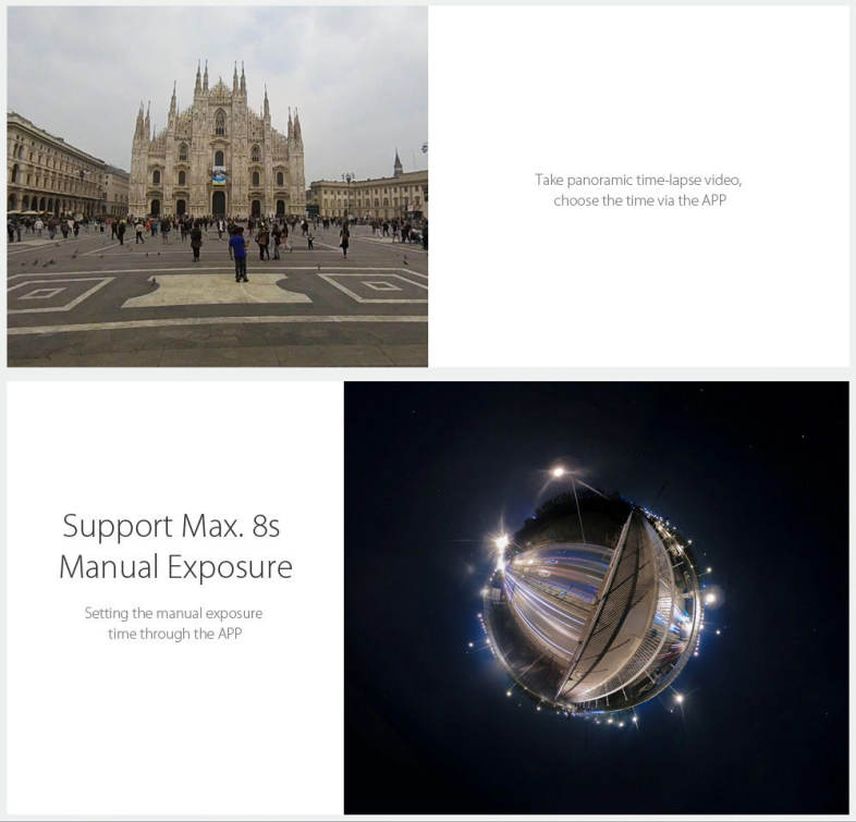 Xiaomi mijia 3.5K 360 Degree Panorama Action Camera Ambarella A12 Chipset