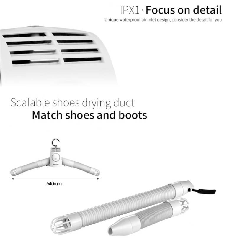 Smart Frog 2 in1 Electric Shoes Dryer Clothing Drying Hanger