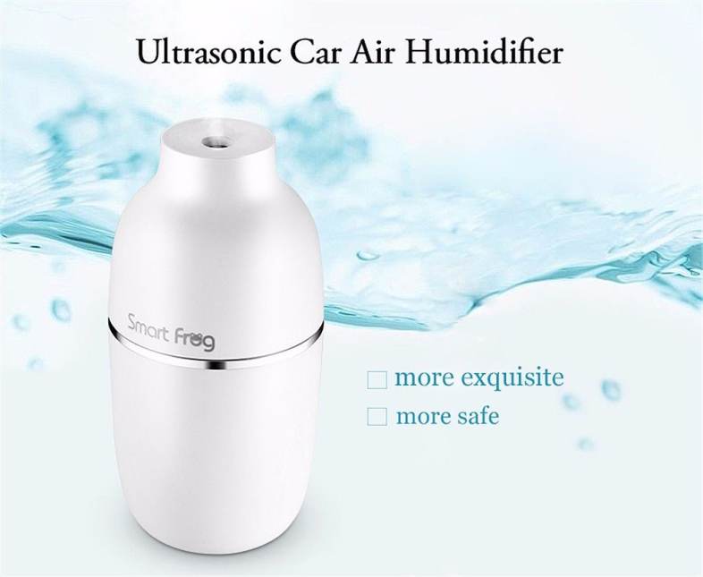 Smart Frog Portable Ultrasonic Mini Desktop Car Air Humidifier