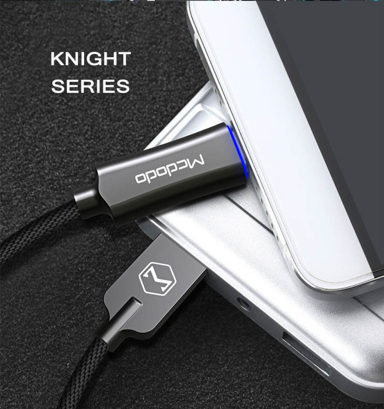 MCDODO CA - 288 Knight Series QC 3.0 Type-C Auto Disconnect Transfer Data Synchronization Charging Cable 1M
