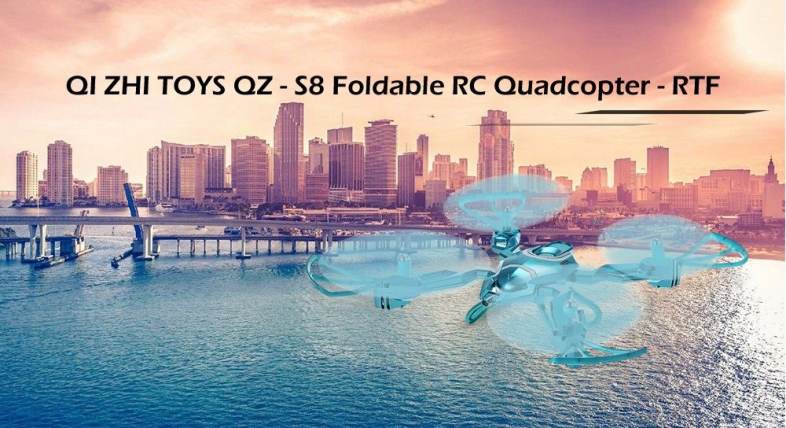QI ZHI TOYS QZ - S8 Foldable RC Drone RTF Air Press Altitude Hold / Headless Mode / One Key Return