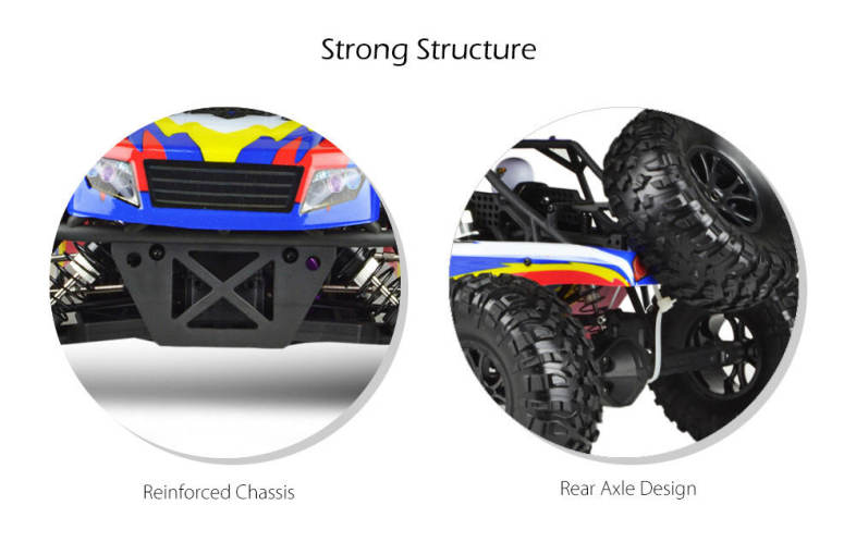 VRX Racing RH1045 1:10 Brushless RC Truck RTR 40km/h / Rear Axle Design