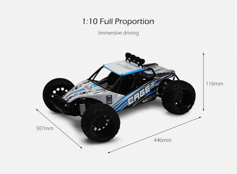 DHK HOBBY 8142 1:10 2.4GHz 2WD Brushed RC Climbing Car RTR 35km/h / 30-degree Slope Climbing / Waterproof ESC