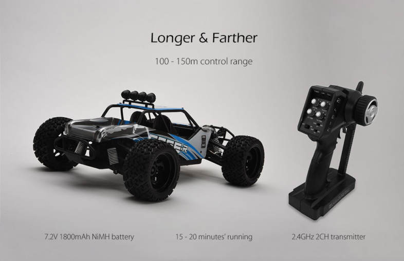 DHK HOBBY 8142 1:10 2.4GHz 2WD Brushed RC Climbing Car RTR 35km/h / 30-degree Slope Climbing / Waterproof ESC