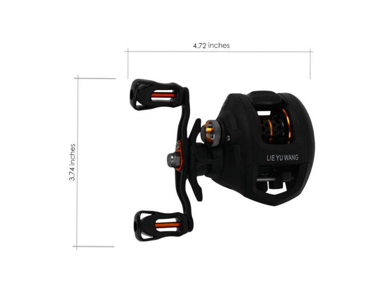 LIE YU WANG LC 10   1 Bearings Bait Casting Reel Water Drop Wheel