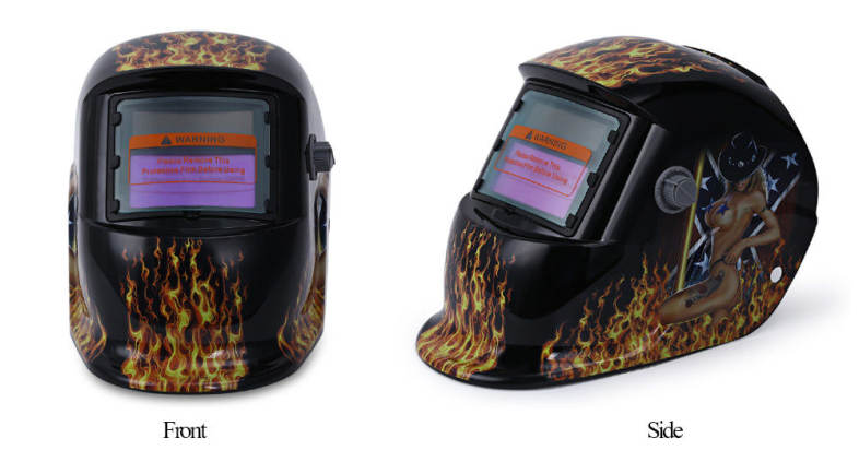 Beauty Pattern Solar Power Welding Helmet