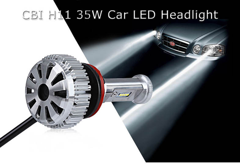 2pcs CBI H11 35W Car LED Headlight DC 12V 3200LM Auto Lighting Headlamp