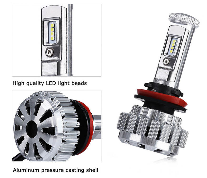 2pcs CBI H11 35W Car LED Headlight DC 12V 3200LM Auto Lighting Headlamp