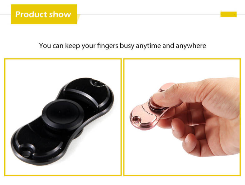 Aluminum Alloy Bearing Gyro Style Stress Reliever Pressure Reducing Toy for Office Worker