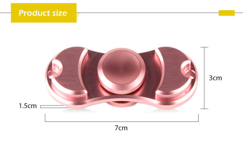 Aluminum Alloy Bearing Gyro Style Stress Reliever Pressure Reducing Toy for Office Worker