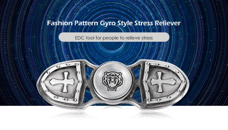 Zinc Alloy Gyro Style Stress Reliever Pressure Reducing Fidget for ADHD for Office Worker