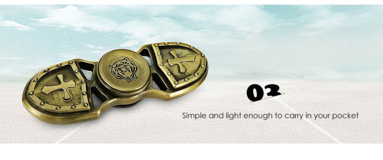 Zinc Alloy Gyro Style Stress Reliever Pressure Reducing Fidget for ADHD for Office Worker