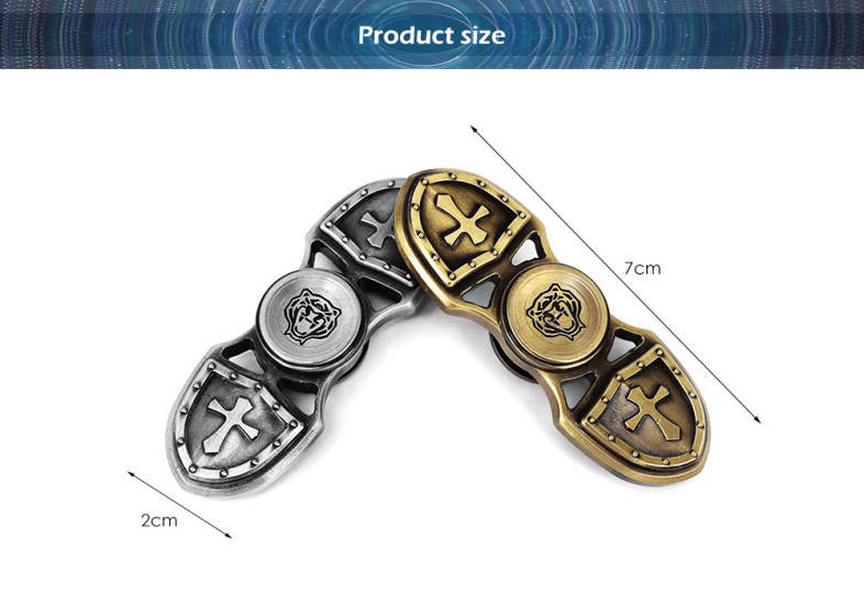 Zinc Alloy Gyro Style Stress Reliever Pressure Reducing Fidget for ADHD for Office Worker