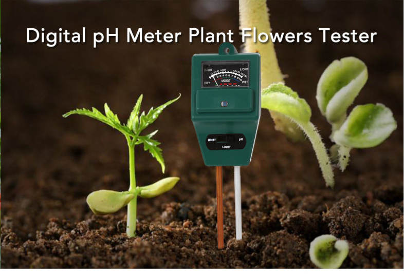 Soil Hygrometer Plant Flowers pH Tester Moisture Light Meter