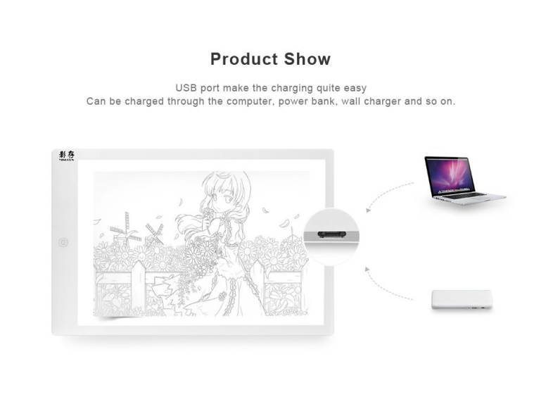 Yingcun A4 Adjustable USB LED Light Board