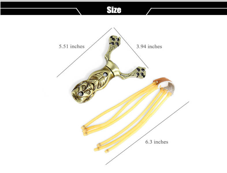 YERENBULUO Outdoor Hunting Demon Shape Slingshot Catapult Camping Traveling Kit
