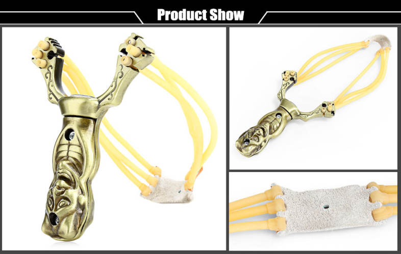YERENBULUO Outdoor Hunting Demon Shape Slingshot Catapult Camping Traveling Kit