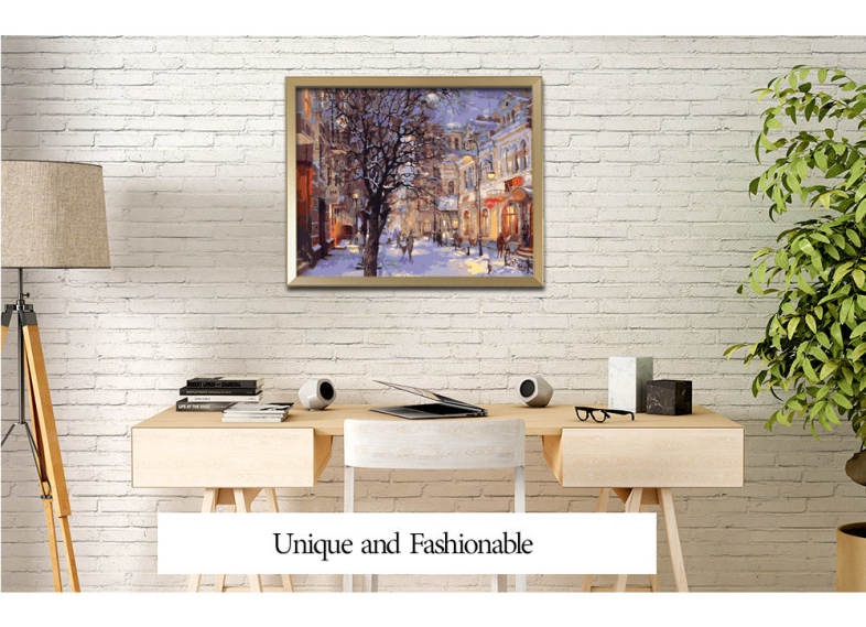 Streetscape DIY Digital Oil Hand Painting Wall Decoration