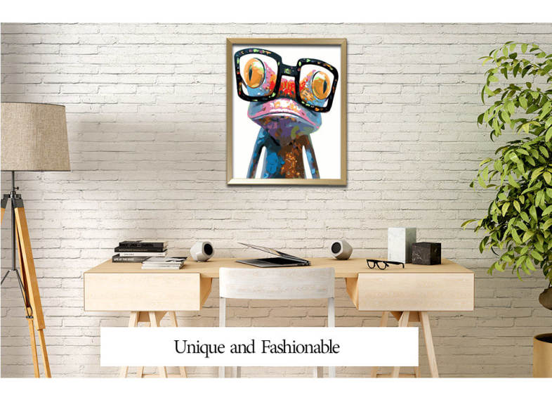Creative Frog DIY Digital Oil Hand Painting Wall Decoration