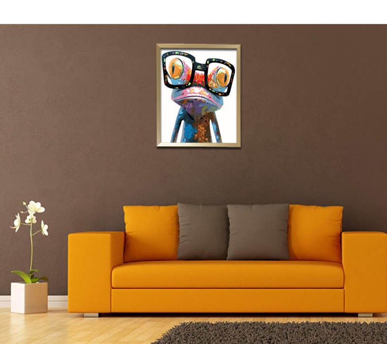 Creative Frog DIY Digital Oil Hand Painting Wall Decoration