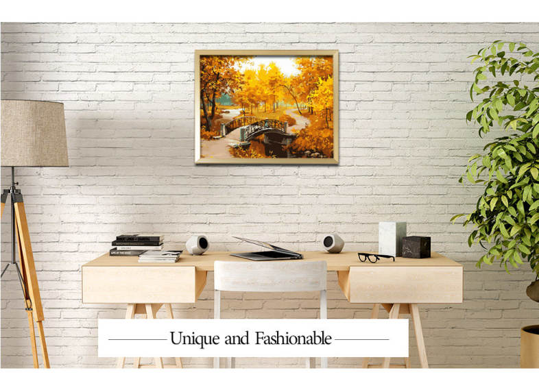 Autumn Landscape DIY Digital Oil Hand Painting Wall Decoration